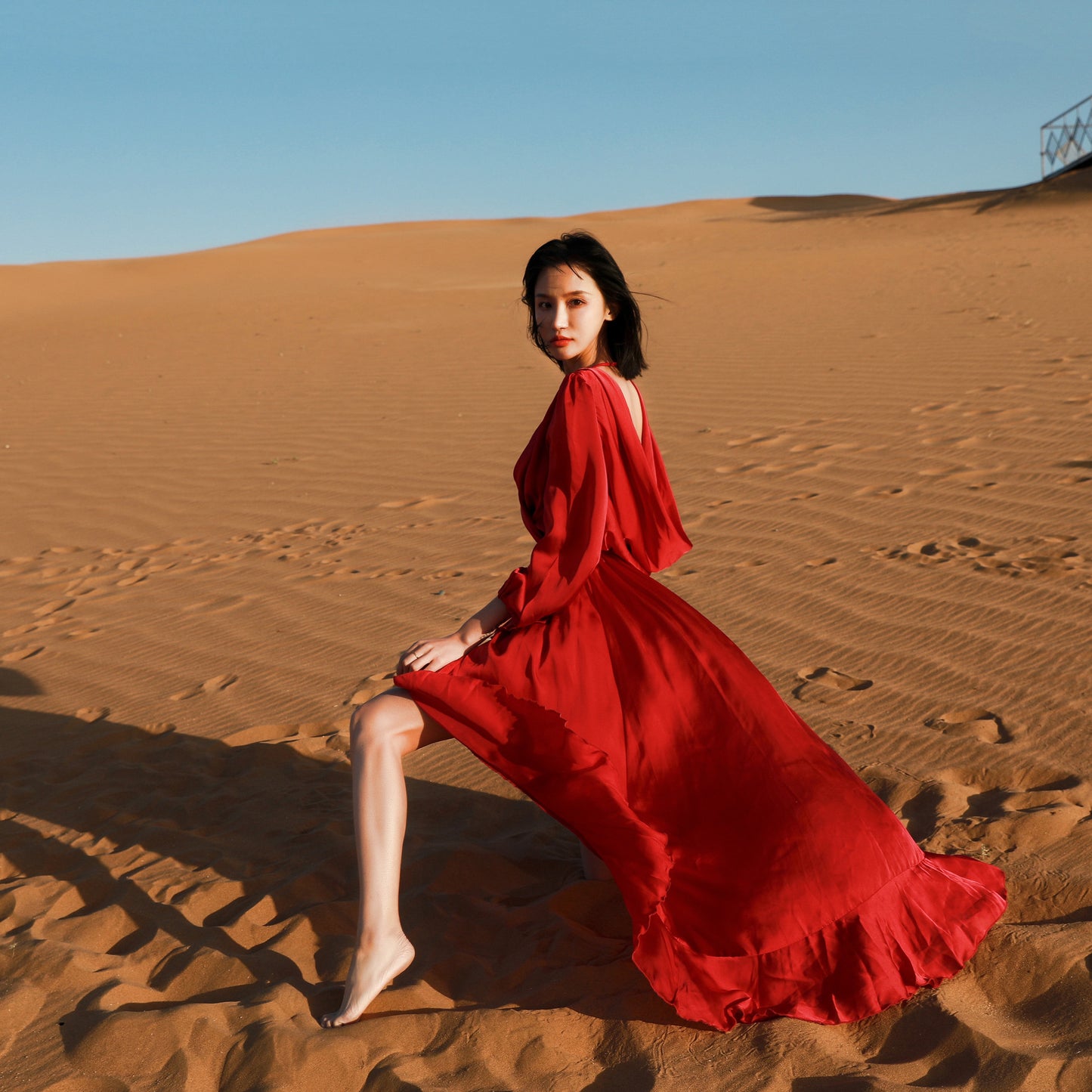 Wine Red Summer Long Beach Holiday Dresses