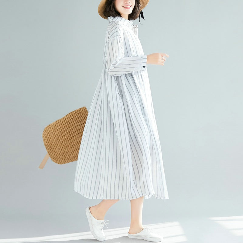 Fashion Linen Plus Sizes Fall Shirts Coats