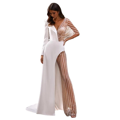 Designed Sexy See Through Lace Pants Dresses