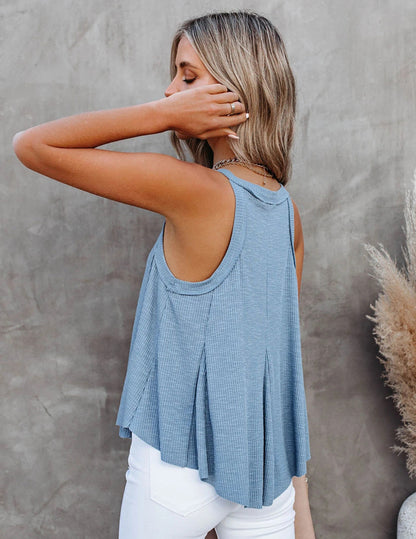 Sexy V Neck Cotton Sleeveless Tank Tops
