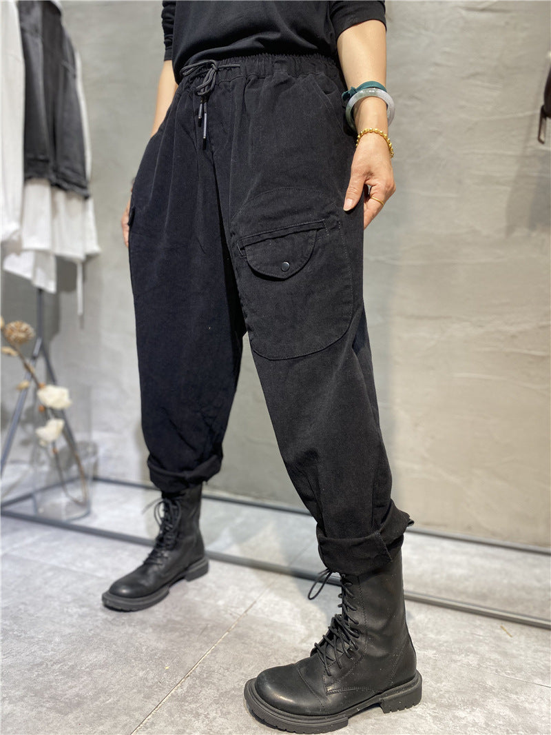 Casual Literary Fall Harem Long Pants