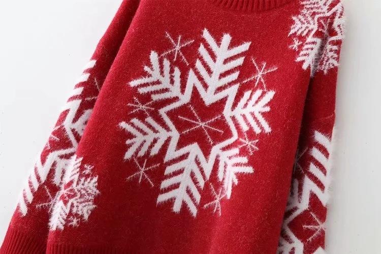 Christmas Snowflake High Neck Knitting Women Sweaters--Free Shipping at meselling99