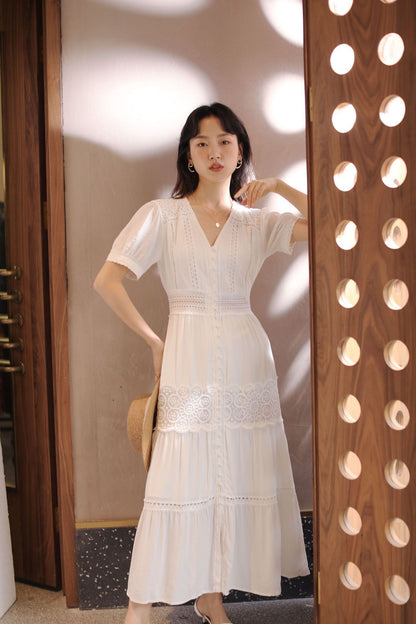 Classy Summer V Neck Holiday Beach Dresses