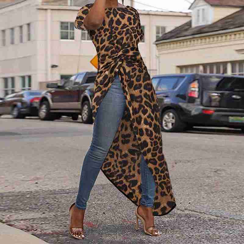 Sexy Summer Short Sleeves Tunic Blouses-STYLEGOING
