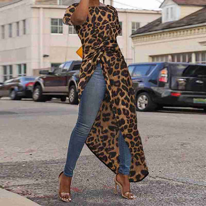 Sexy Summer Short Sleeves Tunic Blouses-STYLEGOING
