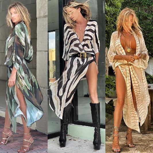 Chiffon Summer Beach Cover Ups-STYLEGOING