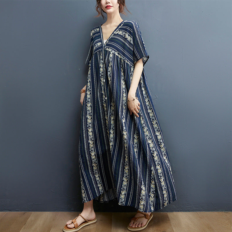 Summer Plus Sizes Long Cozy Dresses
