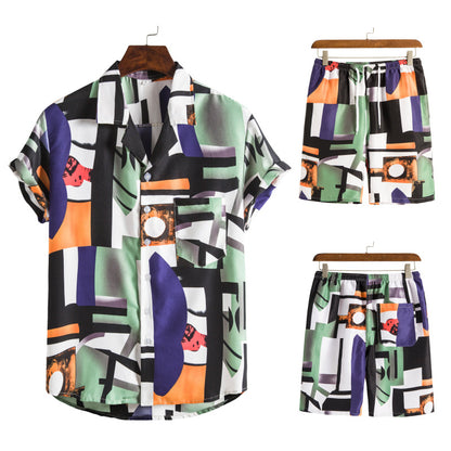 Summer Hawaii Floral Men‘s Beach Sets