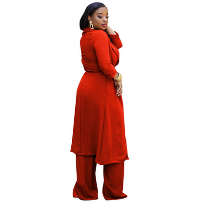 Sexy Top & Wide Legs Pants 3pcs Sets for Women