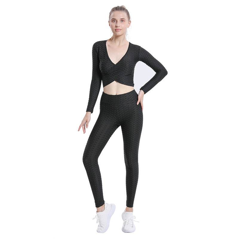 Sexy Bubble Design Women Gym Outfits