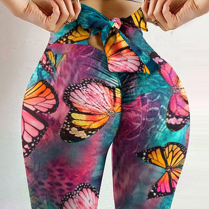 Sexy Butterfly Design Sports Leggings