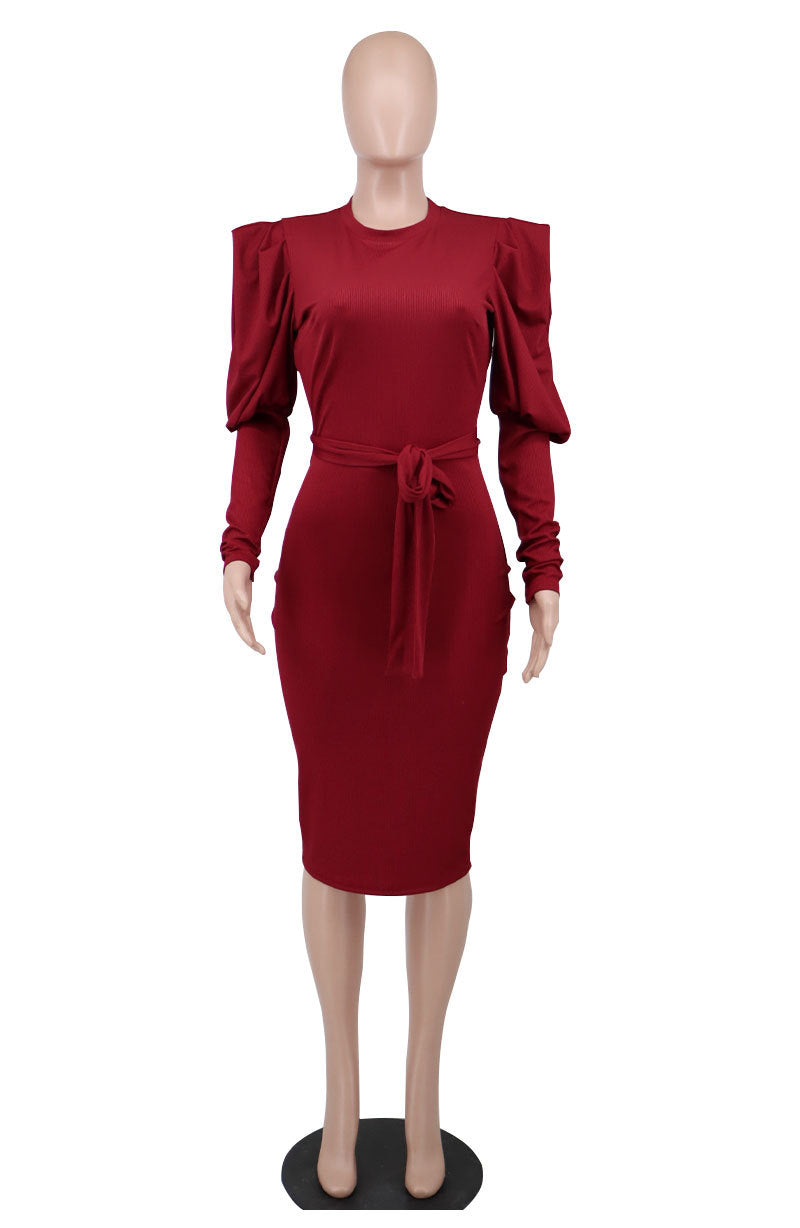 Women Long Sleeves Fall Dresses
