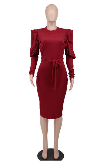 Women Long Sleeves Fall Dresses