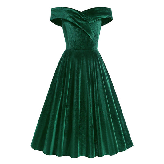 Off The Shoulder Merry Christmas Dresses