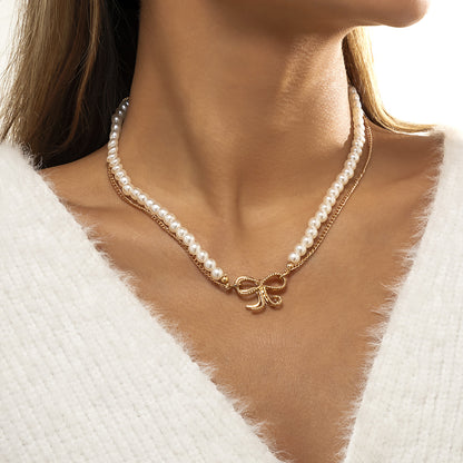 Fashion Bowknot Design Necklaces for Women
