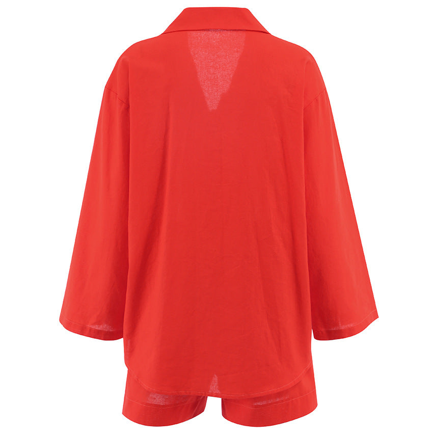 Casual Cotton Summer Women Out Suits