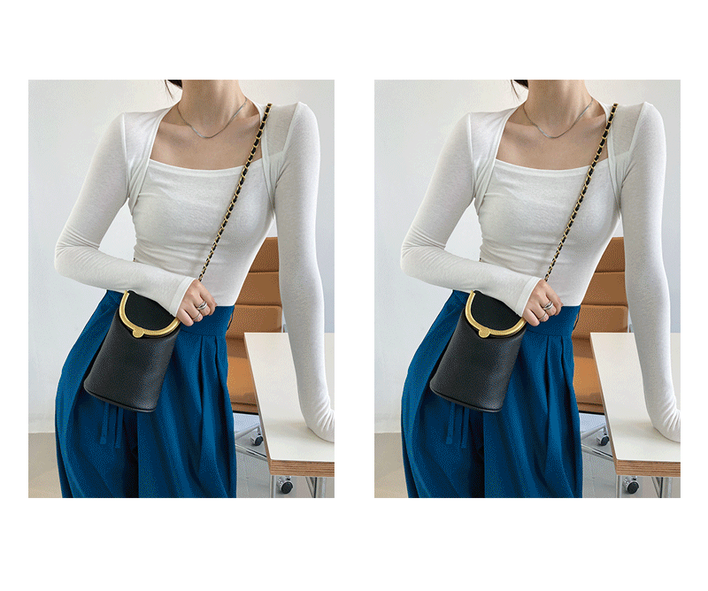 Women Sexy Square Neckline Long Sleeves T Shirts