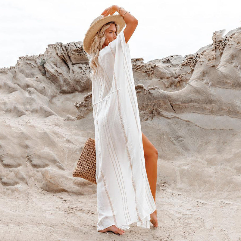 Summer Cotton Irregular Beach Bikini Cover Ups