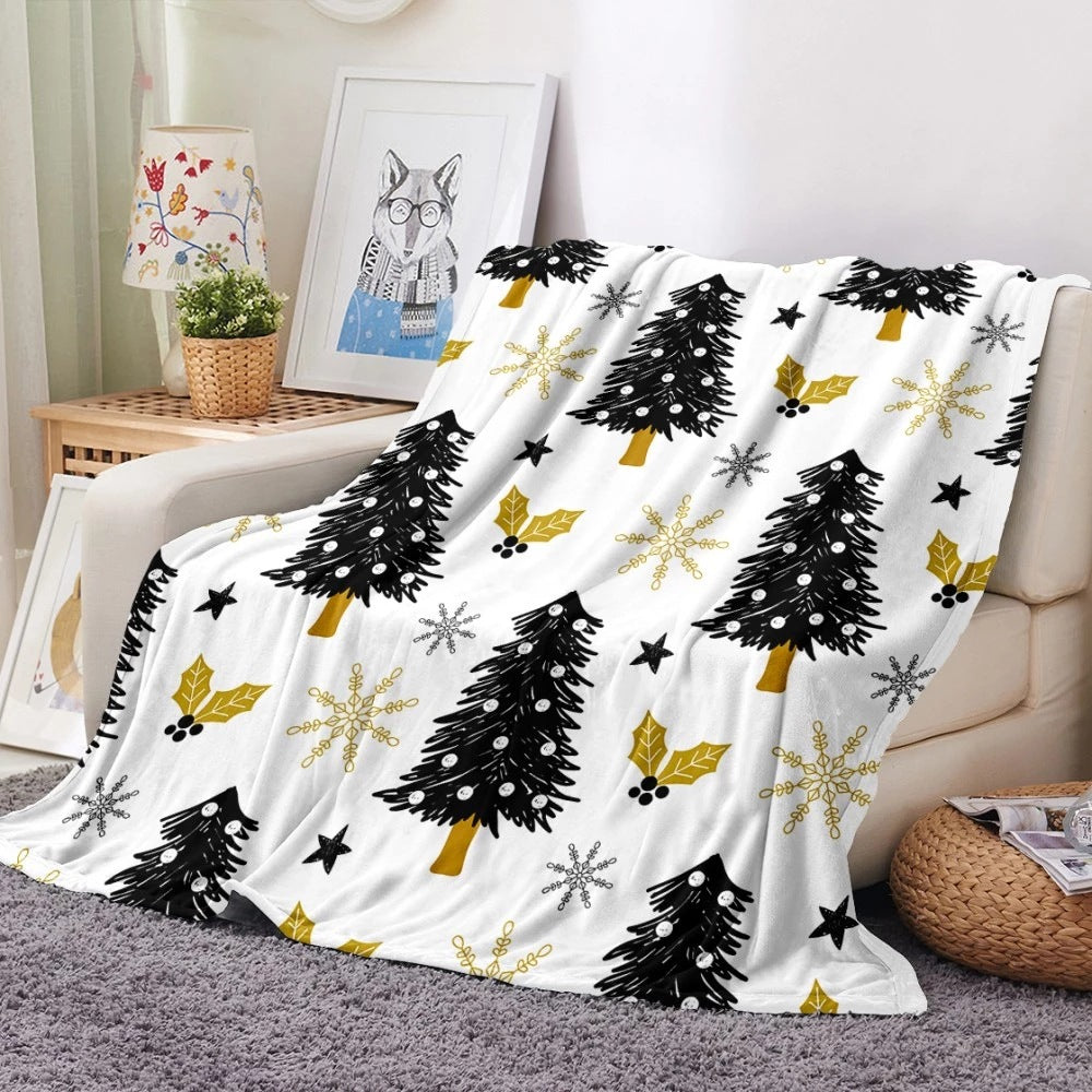 Merry Christmas Fleece Blankets for Gifts