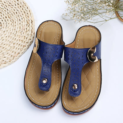 Summer Flip Flop PU Summer Beach Slippers