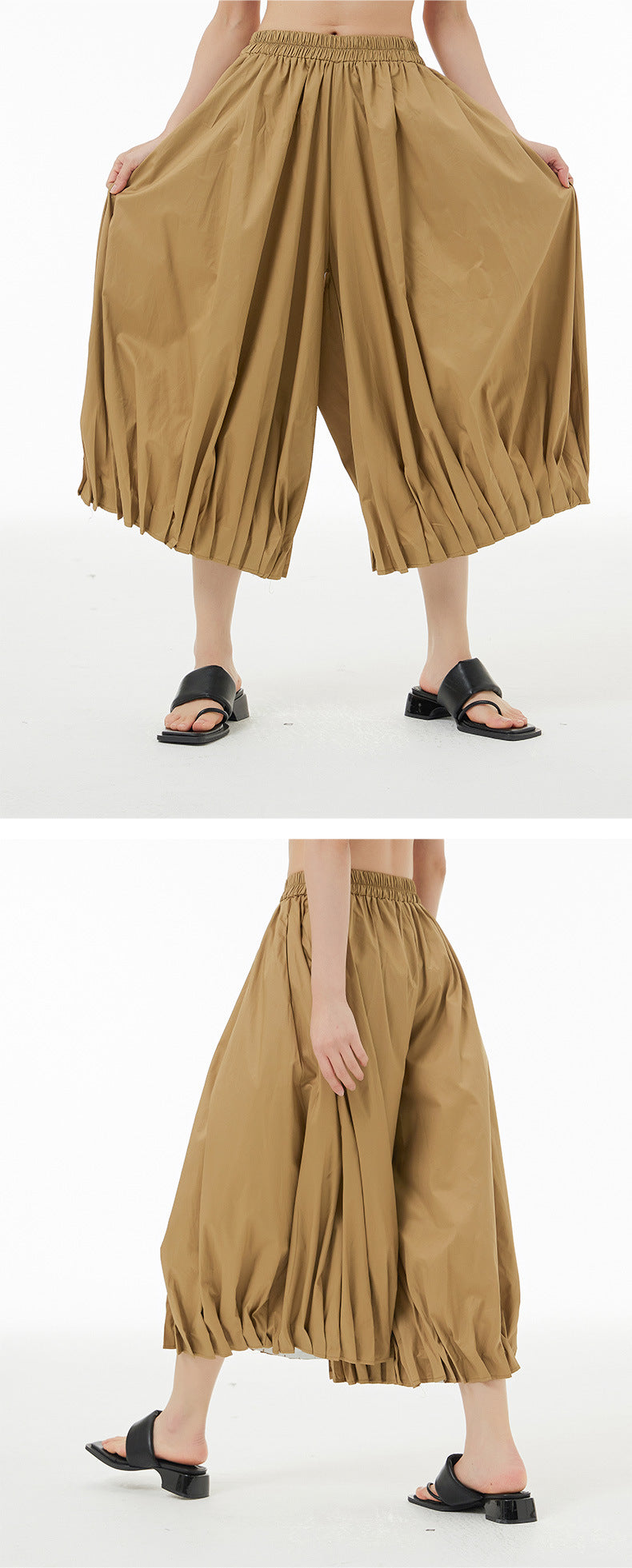 Designed Summer Plus Sizes Cropped Pants