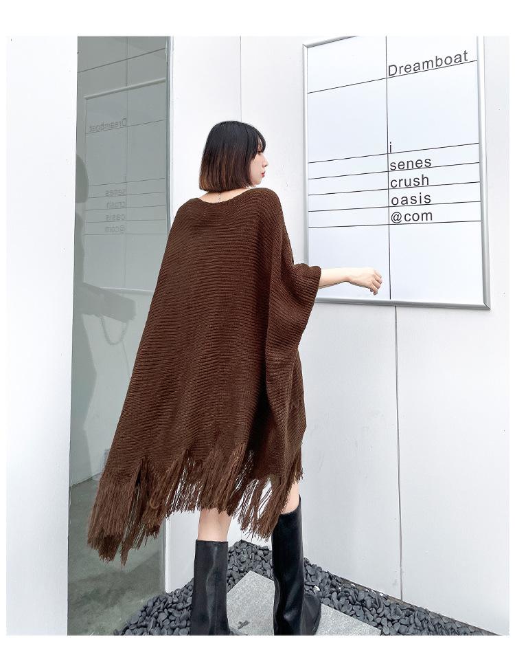 Irregular Women Batwing Casual Fall Short Knitting Dresses