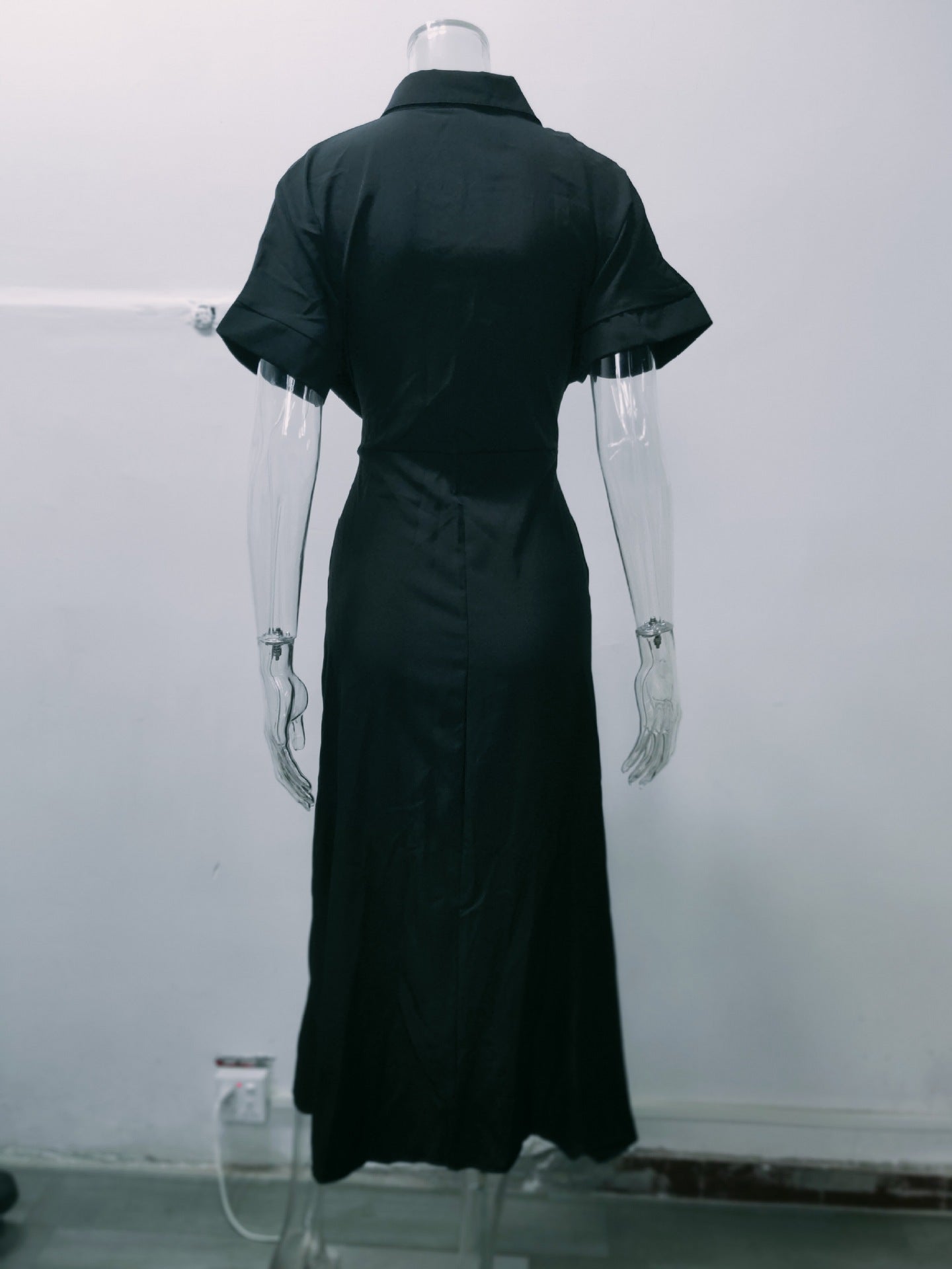 Summer Women Midi Length Shirts Dresses