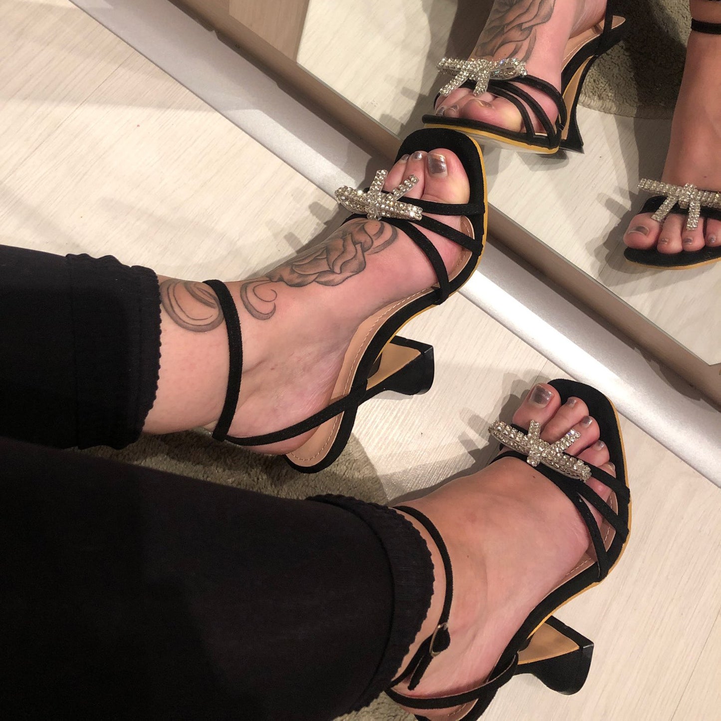 Rhinestone Design Wine Cup Heels Sandals for Women