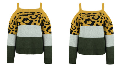 Sexy Off The Shoulder Women Knitting Sweaters