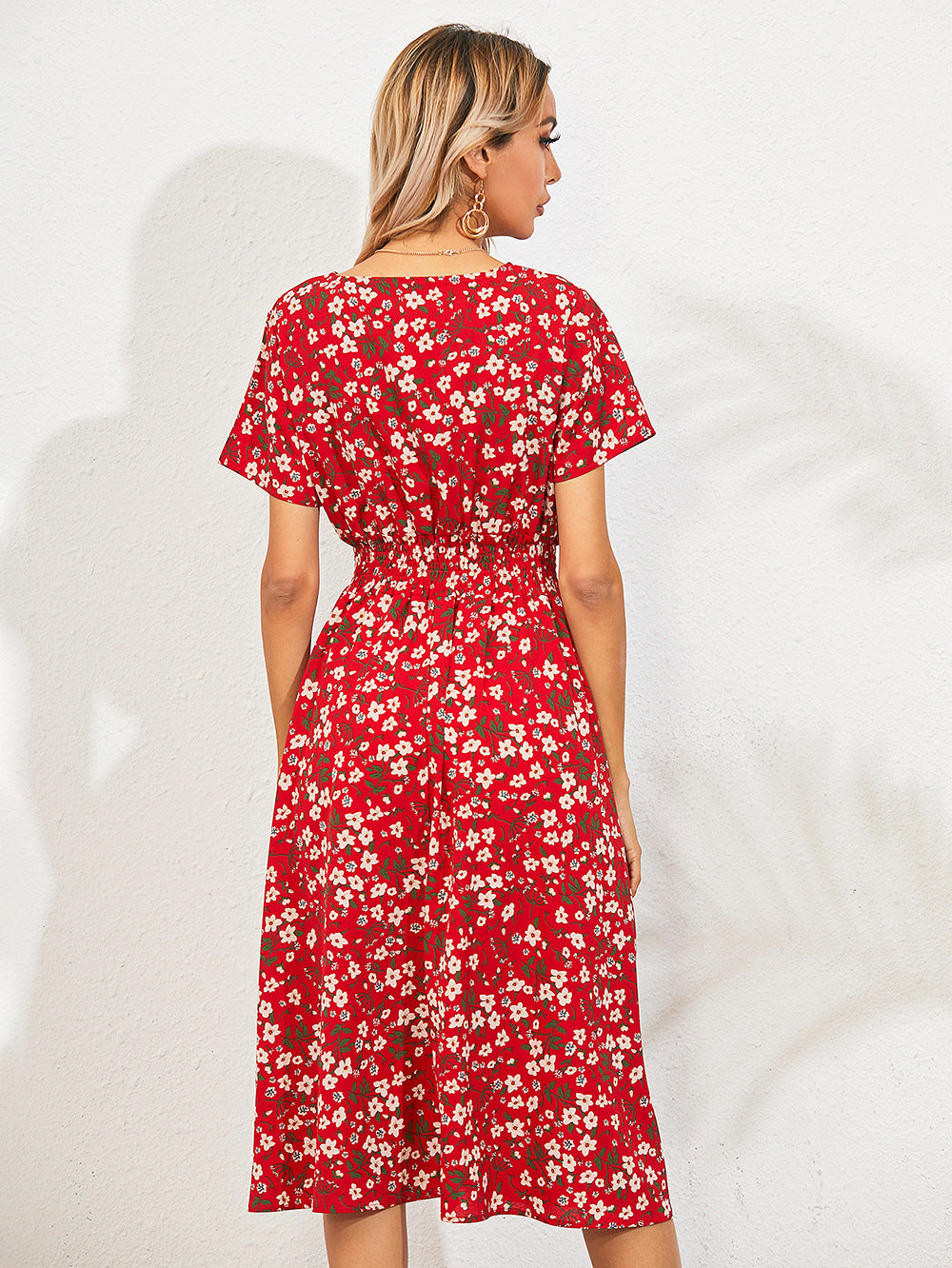 Summer Daily Short Sleeves Sun Dresses