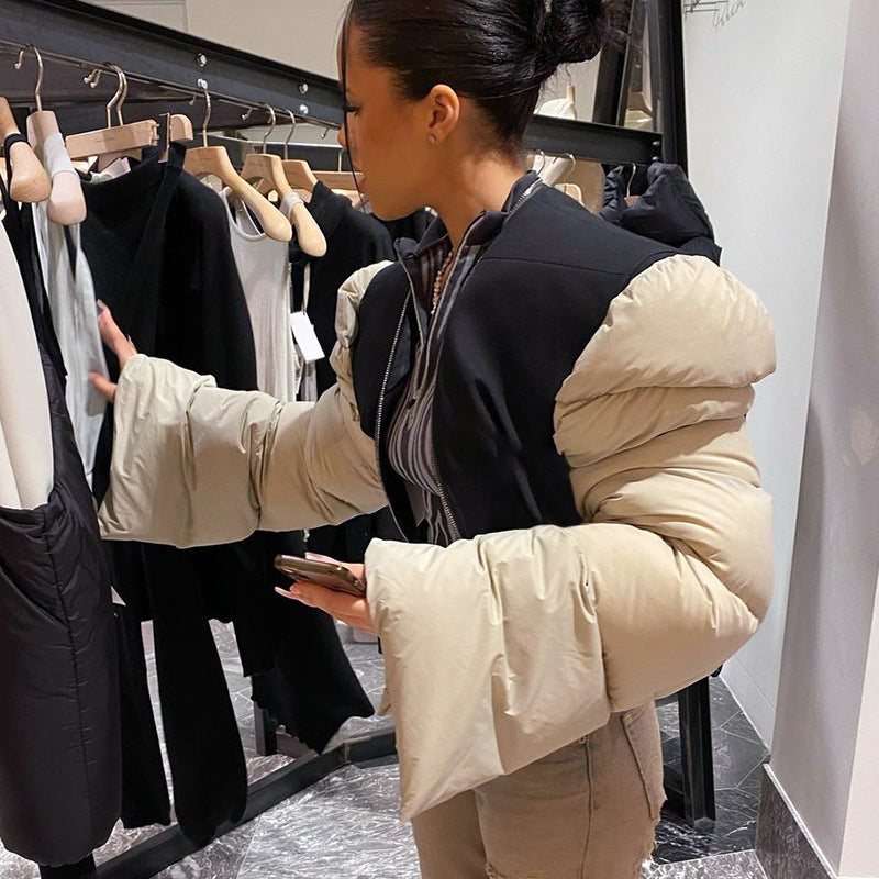 Designed Winter Cotton Short Overcoats Jacket for Women