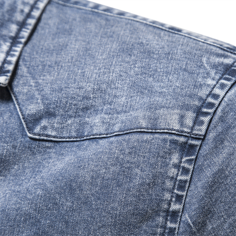 Fashion Denim Long Sleeves Shirts for Men