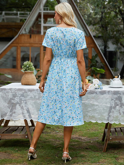Summer Daily Short Sleeves Sun Dresses