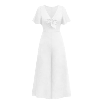 Sexy Ruffled Sleeves Bandage Women Jumpsuits