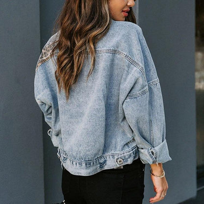 Casual Long Sleees Leopard Jacket Coats--Free Shipping at meselling99