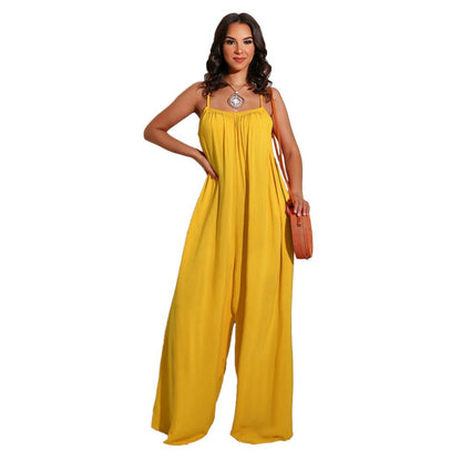 Sexy Casual Spaghetti Straps Women Jumpsuits