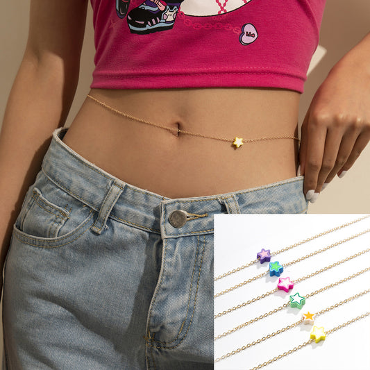Summer Beach Star Design Metal Waist Chains