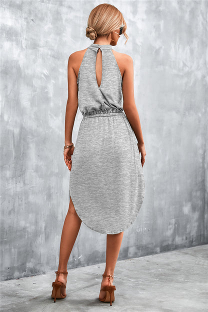 Casual Backless Halter Summer Daily Dresses