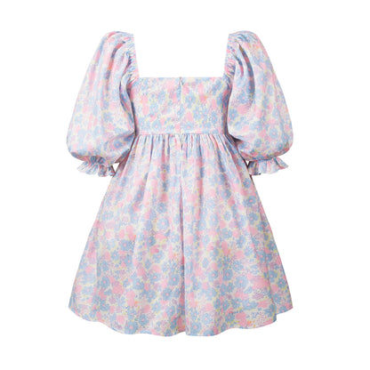 Summer Sexy Square Neckline Women Mini Dresses