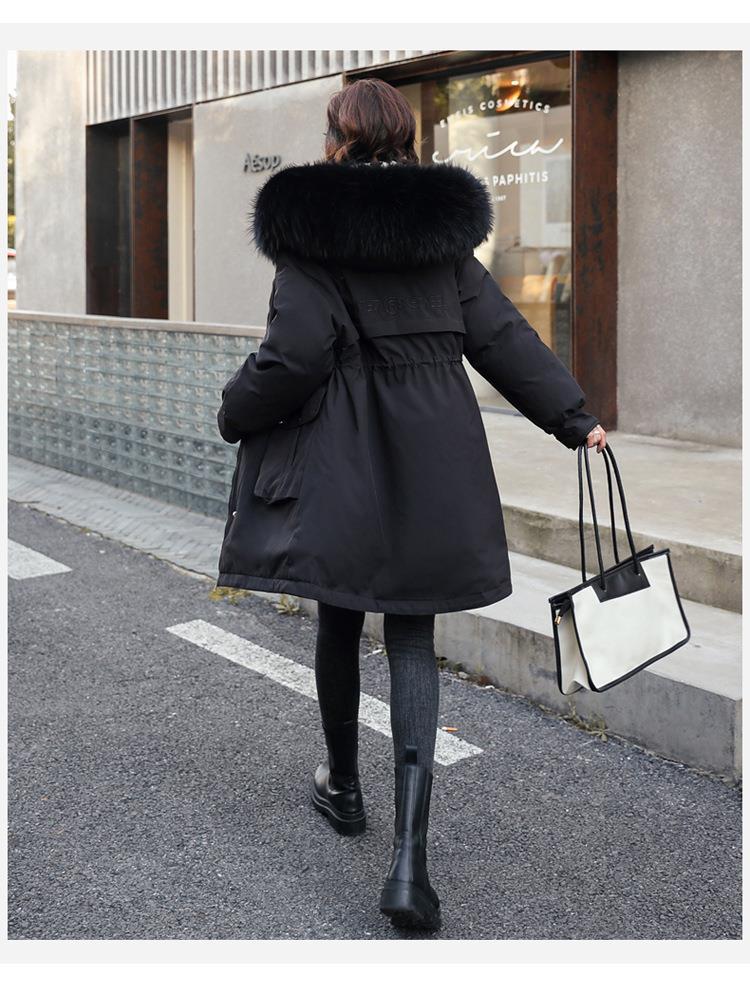 Warm Thick Velvet Plus Sizes Winter Outerwear for Women