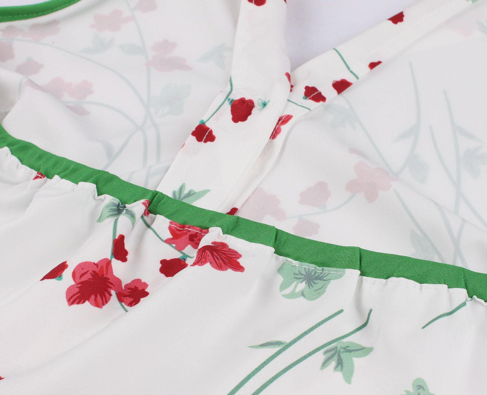 Halter Backless Floral Print Midi Length Dresses-STYLEGOING
