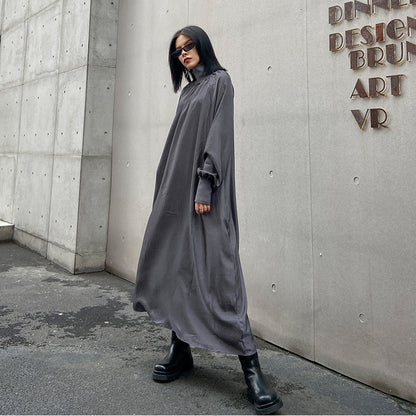 Elegant High Neck Long Sleeves Fall Dresses