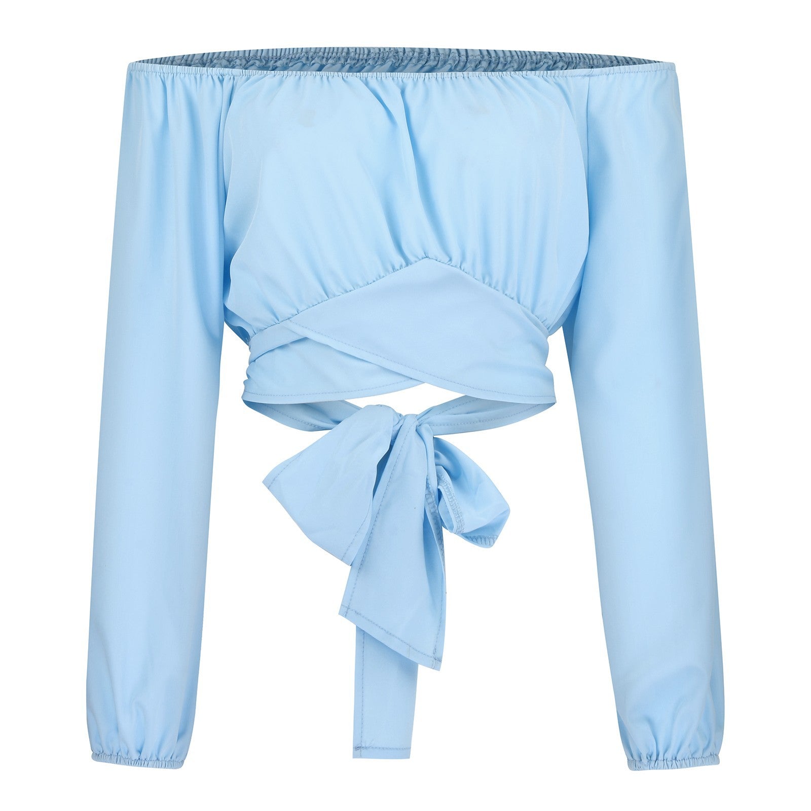 Sexy Off The Shoulder Midriff Baring Summer Short Tops