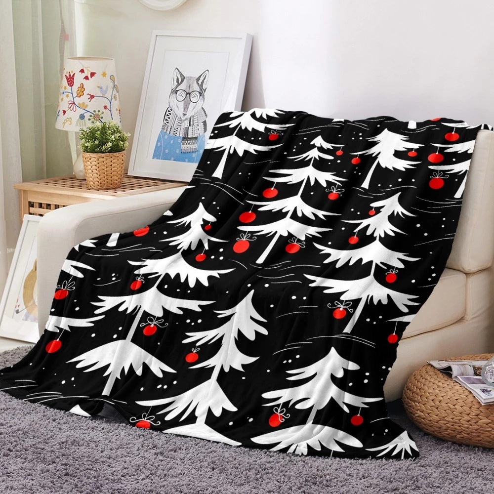 Merry Christmas Fleece Blankets for Gifts