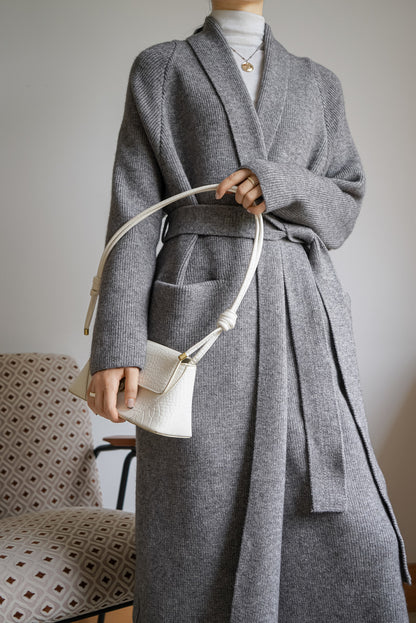 Women Romper Style Knitted Woolen Cardigan Overcoat