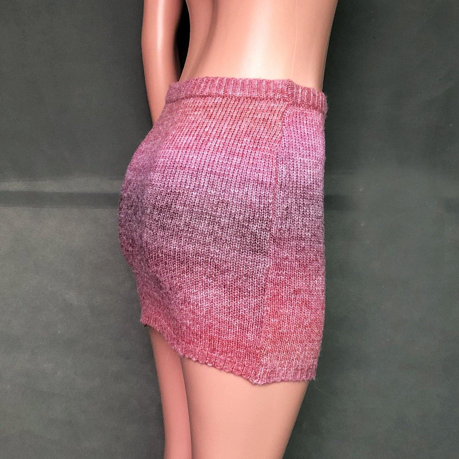 New Women Sheath Rainbow Knitting Skirt-STYLEGOING