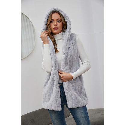 Fashion Artificial Fur Winter Sleeveless Vest