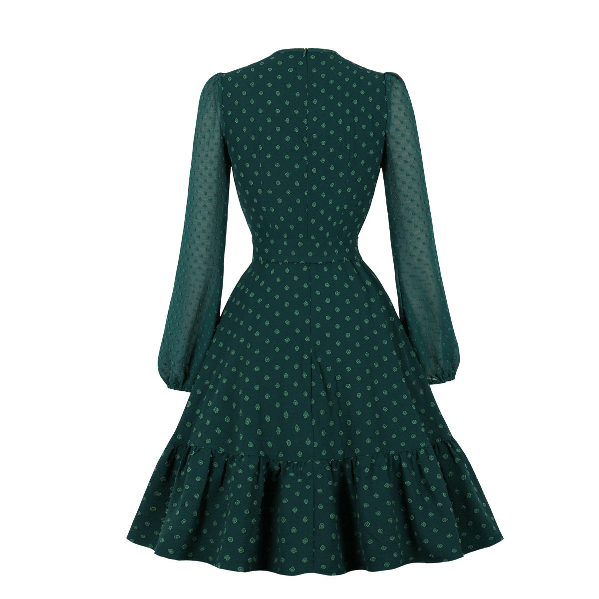 Elegant Tulle Ruffled Long Sleeves Dresses