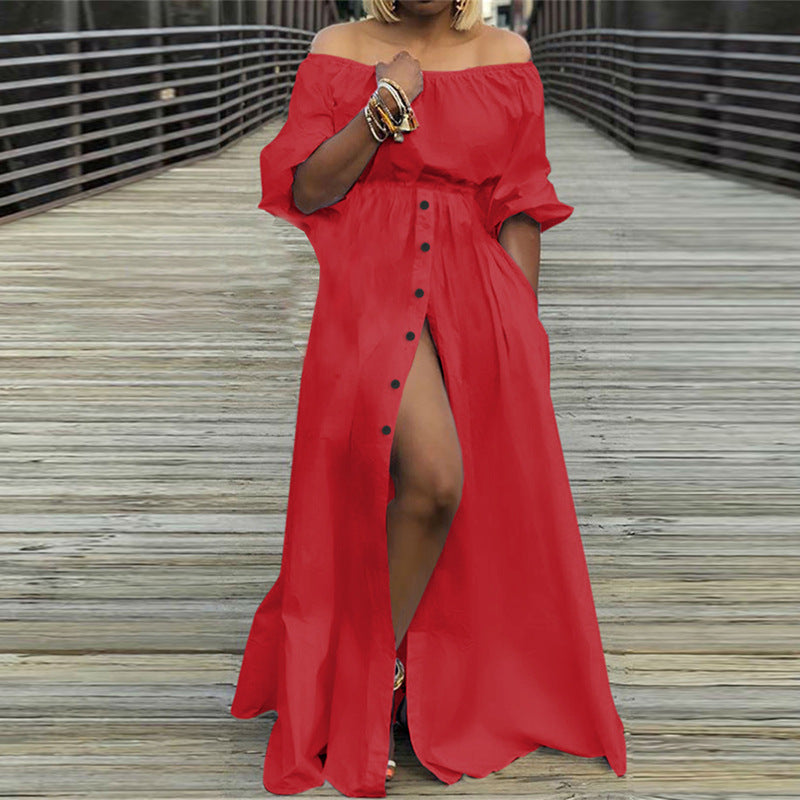 Sexy Off The Shoulder Long Maxi Dresses