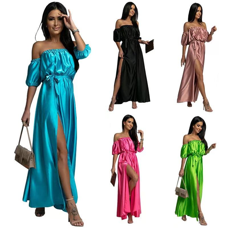 Sexy Off The Shoulder Summer Long Party Dresses